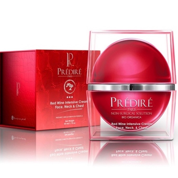 New Sealed Prédiré Paris- Red Wine Intensive Cream. Face Neck & Chest